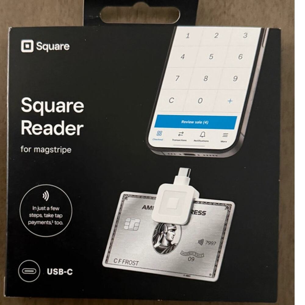 Square Reader USB-C for Magstripe Credit Card Swipe USB-C Mobile POS Brand New